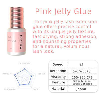 Professional Premium Pink Lash Extension Adhesive – Sensitive Eye Safe