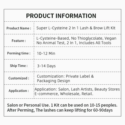 Lash lift kit for salons factory direct OEM sample only YBPA